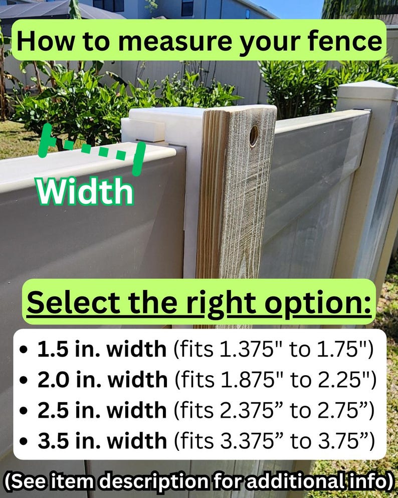 How to measure your fence