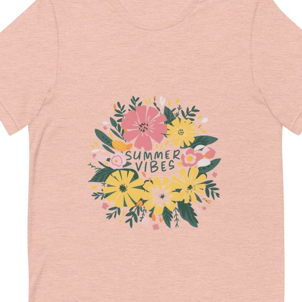 Wildflower T-Shirt, Wildflower Shirt, Floral T-Shirt, Flower Shirt, Gift for Wife, Ladies Shirts, Best Friend Gift