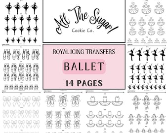 Ballet/Dance Recital Royal Icing Transfers