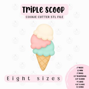 Triple Scoop-kakutformare STL-fil