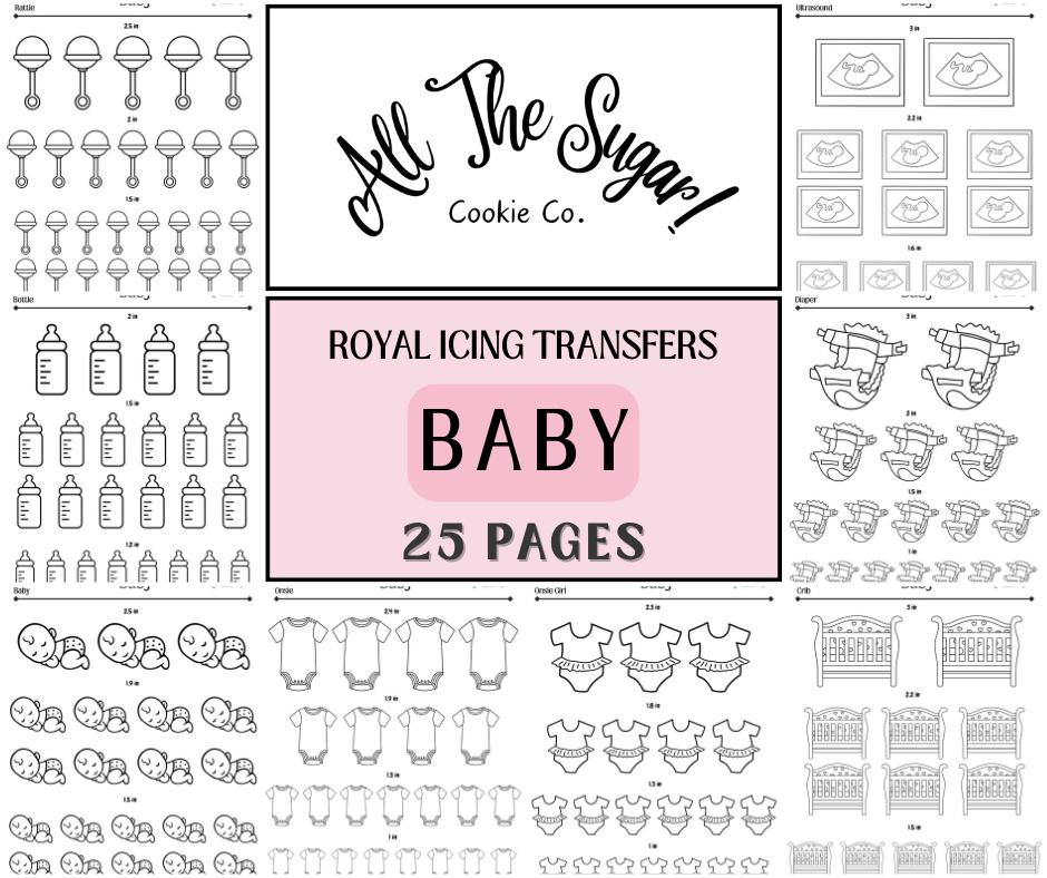 Royal Icing-transfers voor baby's
