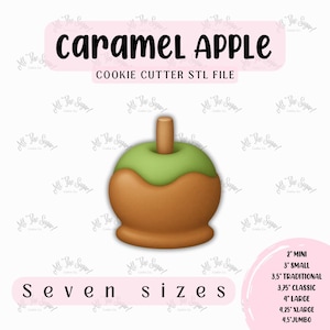 Caramel Apple STL Cookie Cutter File