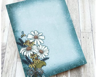 Daisy and Bee Notepad - 4.25” x 5.5”, 48 sheets, Illustrated by Anna Wight