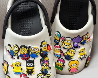 A Set of Minion Shoe Charms Shoe Clips