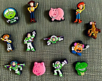 Toy Story Shoe Charms / Andy's Toys Shoe Charms / Shoe Charms for Kids / Cute Cartoon Shoe Charms