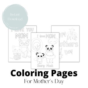 Disegni da colorare per la festa della mamma, regalo per la festa della mamma, pagine da colorare per bambini