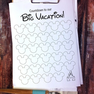 printable beach vacation countdown instant download etsy