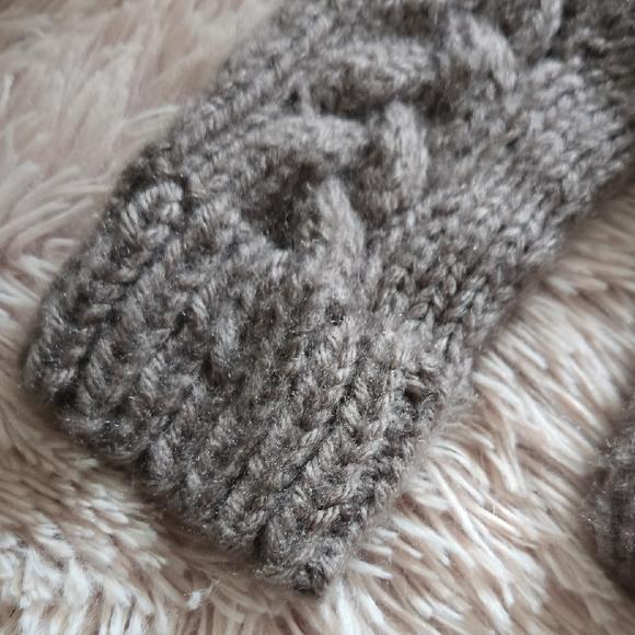 Brand New Cozy Cable Handknit Fingerless Gloves Mink Color #1 - Etsy