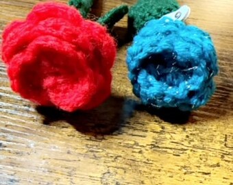 Crochet Rose Pen