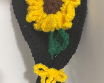 Bouquet de tournesols au crochet, floral fait main
