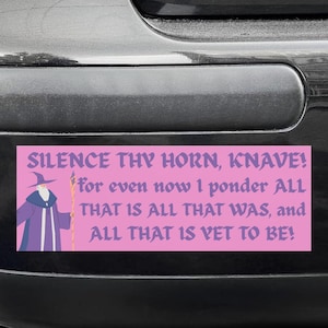PONDERING WIZARD Bumper Sticker! Let other drivers know that you&#39;re exploring the COSMOS!