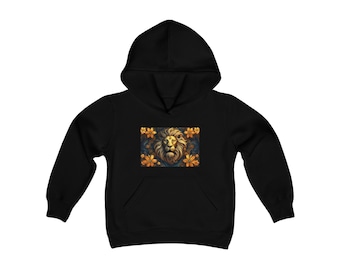 Leo The Lion Sweatshirt met capuchon van zware mix voor jongeren