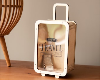 Salvadanaio personalizzato, salvadanaio da viaggio, regalo salvadanaio, salvadanaio per bambini, regalo di compleanno per bambini, decorazione per la cameretta dei bambini, regalo per ragazzi