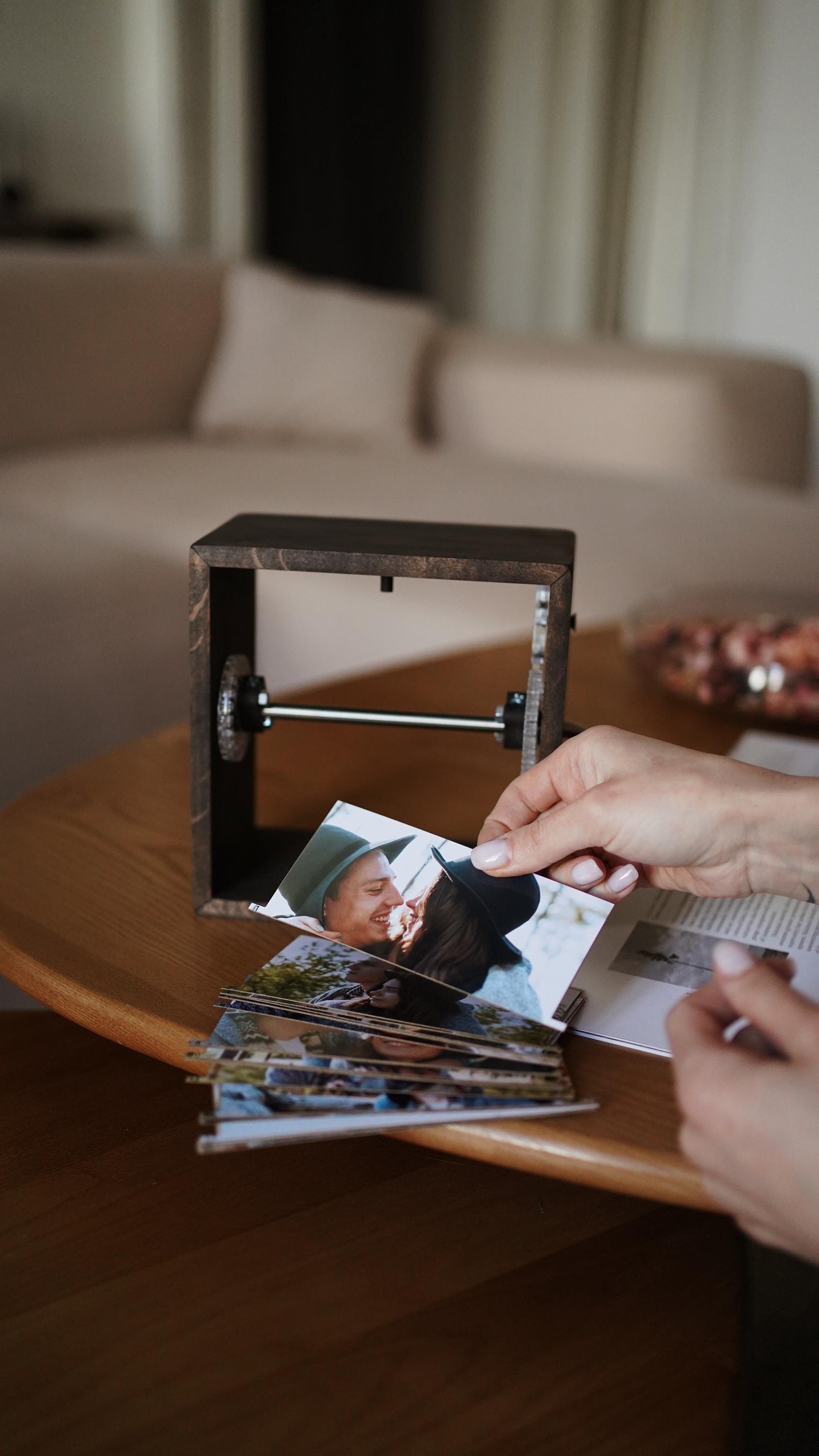 Foto Daumenkino Rahmen - Handkurbel Album Für 8-16 Bilder