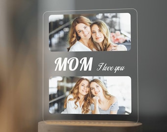 Personalized Picture Night Lamp – Custom Photo Light Gift with Text, Heartfelt Keepsake for Loved Ones, Family, Friends, or Memorial