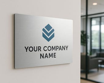 Letrero acrílico personalizado, letrero acrílico para negocios, placa para puerta de oficina, letrero acrílico para puerta, letrero acrílico para oficina, letrero acrílico con logotipo