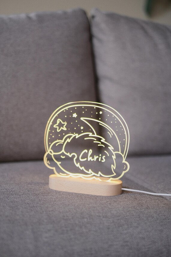 Custom Name Nursery Decor With Cloud/Rainbow Designs