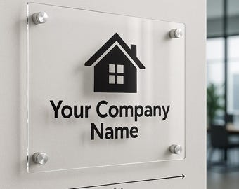 Custom Acrylic Business Sign, Business Gift, Storefont Logo Sign, House Number Sign, Custom Logo Sign, Business Decor, Office Wall Decor