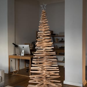 Spiral Christmas Tree, Handmade Wooden Christmas Tree, Modern Wooden Christmas Tree, Christmas Large Tree, Christmas Decor, Holiday Decor