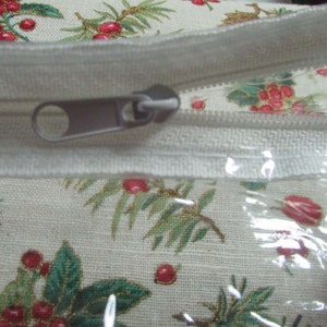 A sturdy zipper with cloth enforcement on each side.