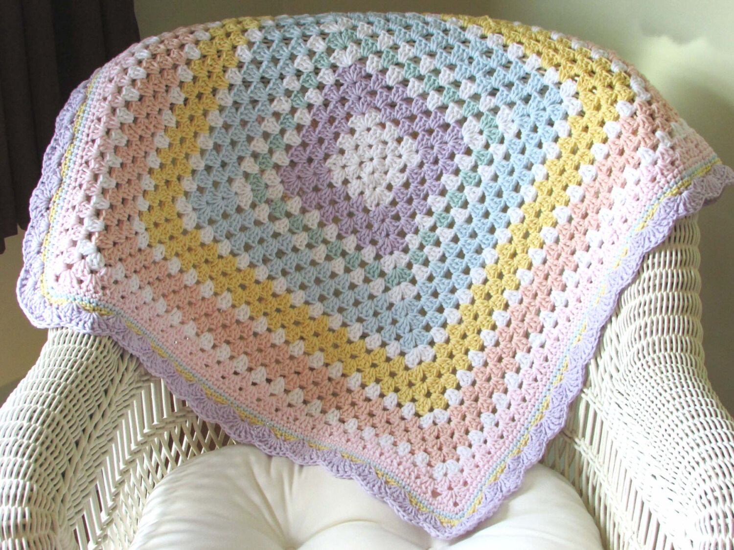 Crochet Baby Blanket Baby Blanket Crochet Baby Afghan Etsy