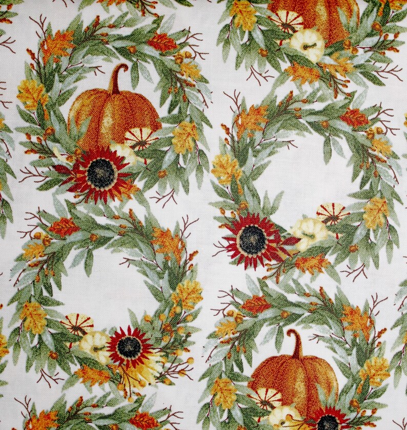 Autumn Harvest Cotton Fabric by the Yard for Fall Crafts and Sewing ...