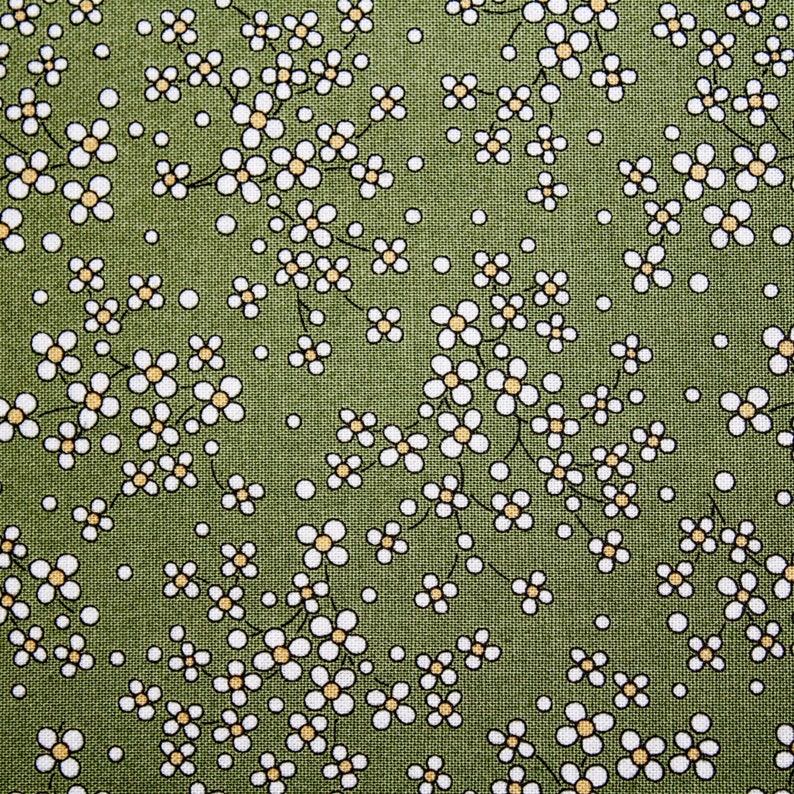 Cotton Sewing Quilting Fabric Dark Olive Green Etsy