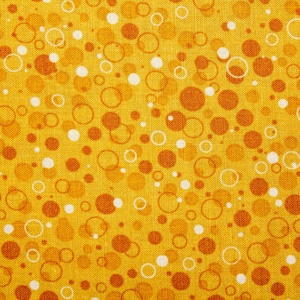 Patrick Lose Orange Polka Dot Cotton Fabric – Allover Bubbly Pattern, Quilting & Craft Material