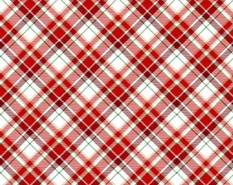 Christmas Plaid Fabric, Christmas Tartan Plaid, Plaid Christmas Fabric, Henry Glass Fabrics