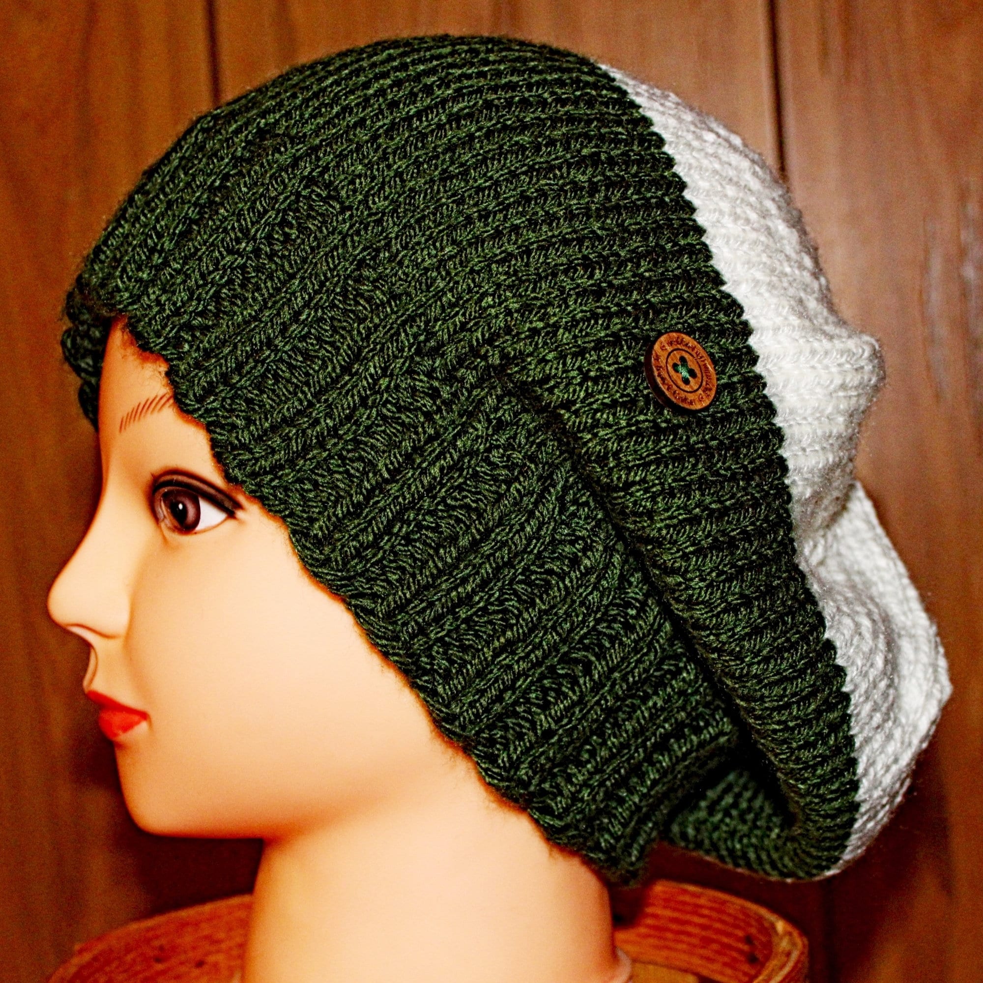 Cream Knit Hat Cream Colored Hat Knit Hats Slouchy Hats Etsy