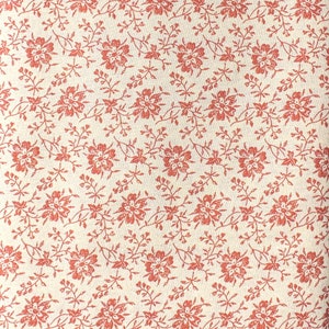 Floral Cotton Fabric for Valances, Quilting & Sewing Projects - Pink and Cream - Springtime Blooms