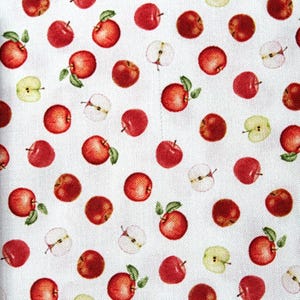 Cotton Fabric Mini Apples on Cream Background by Timeless Treasures for Quilting & Sewing Crafts