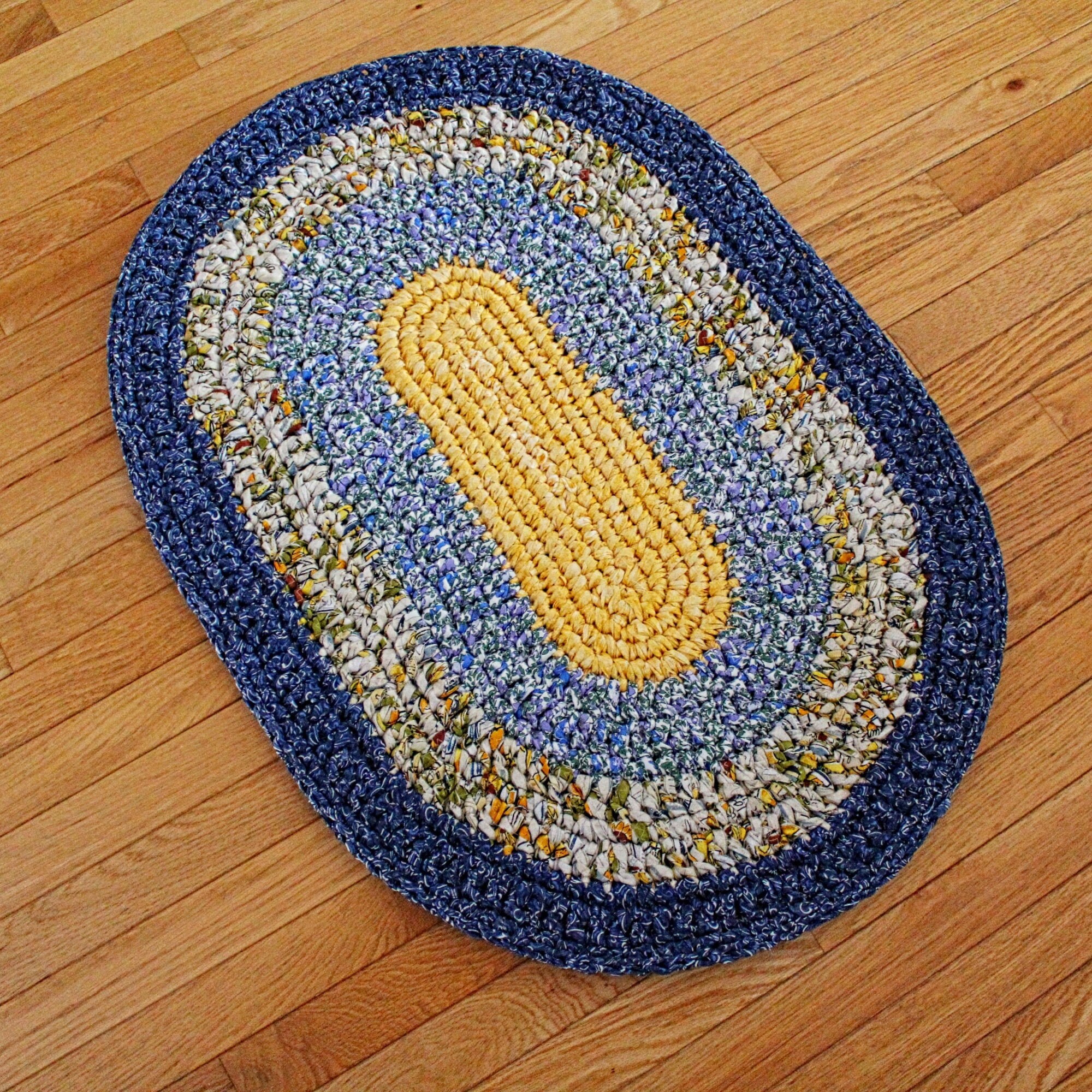 Oval Rag Rug Rag Rug Crocheted Cotton Fabric Hand Crocheted Etsy