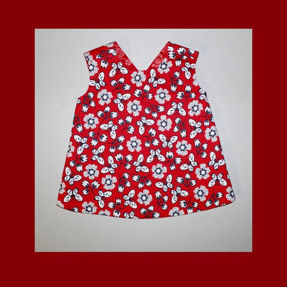 Baby Girl Tunic Top Reversible Criss Cross Cotton Tunic Size Etsy