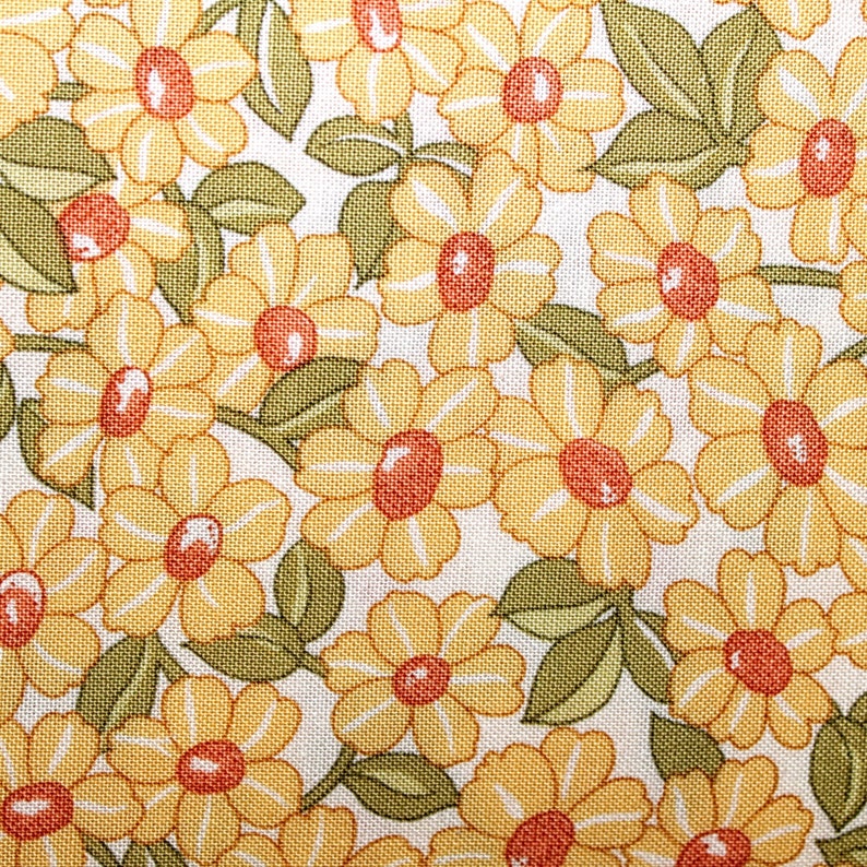 Large Print Fabric, Woodland Animal Fabric, Light Yellow Fabric, Kid Themed Fabric image 6