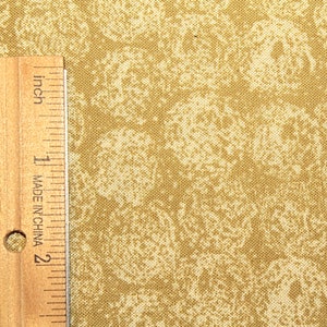 Benartex Fabrics, Fabric With Swirls, Gold Dot Fabric, Two Tone Fabric image 1