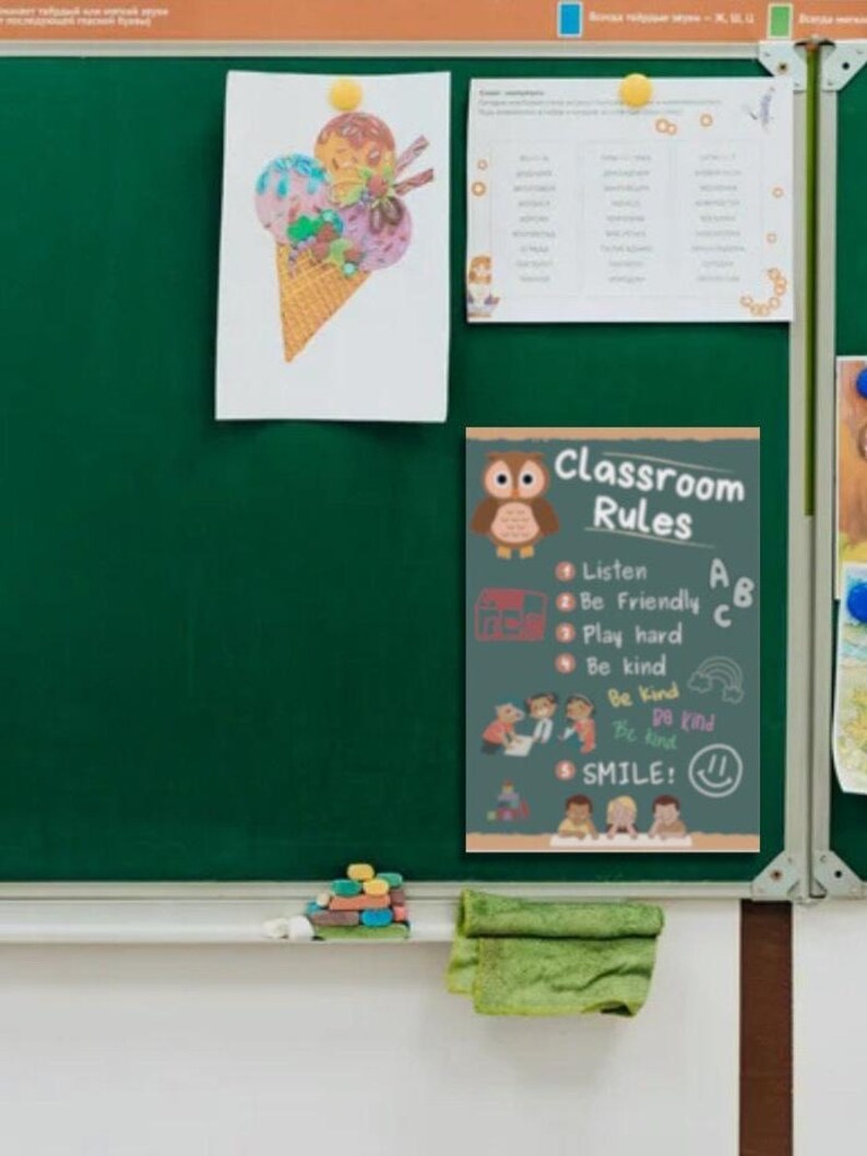 Classroom Rules Poster (customizable) - Etsy