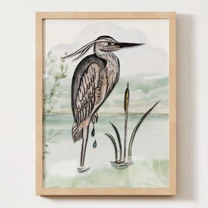 Heron Art Print