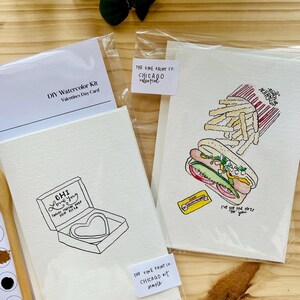 Bilhetes de amor em aquarela DIY em CHICAGO