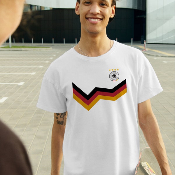 Germany Fan Trikot - Sport Shirt - Retro 1990 Deutschland Style - EM Edition