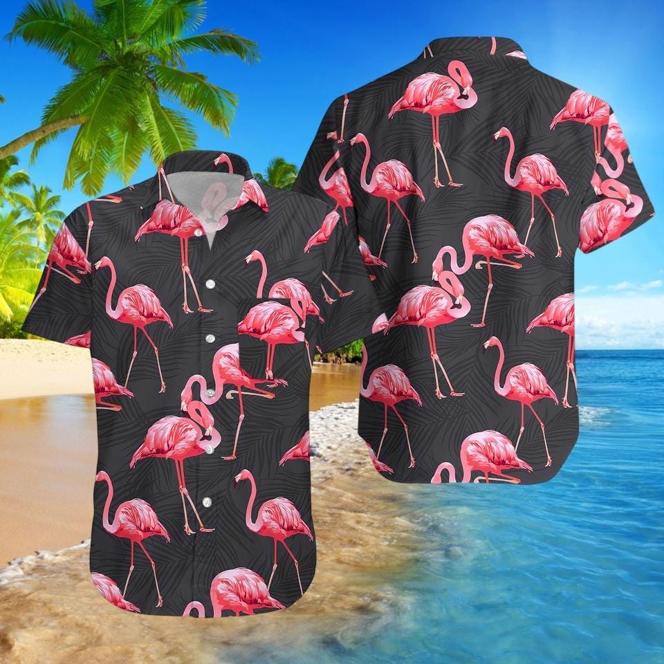 Camisa flamingo hombre - Etsy México, image size:960x960