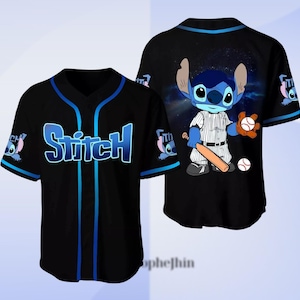 Disney Stitch Baseball Jersey, Stitch Baseball Jersey Team, Disney Stitch Jersey, Stitch Football Jersey, Disney Jersey Kids, Gift for
