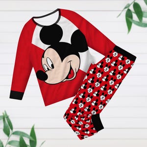 Pijamas familiares a juego de Mickey de Navidad, pijamas navideños de Disney Mouse, pijamas navideños de películas de dibujos animados, conjunto de pijamas, regalo para niños adultos
