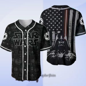 Disney Star Wars Baseball Jersey, Darth Vader Jersey Shirt, Galaxy&#39;s Edge Baseball Jersey, Darth Vader Shirt, Galaxy&#39;s Edge Shirt