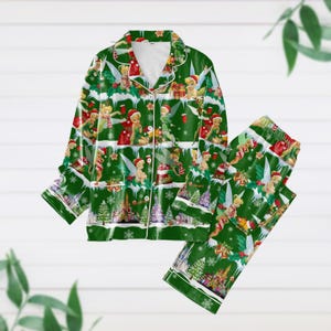 Buy Christmas Pajamas Tinker Bell Princess Pajamas Disney Princess Pjs Christmas Tinkerbell Santa Women Pajamas Magic Kingdom Shirt Online in India Etsy