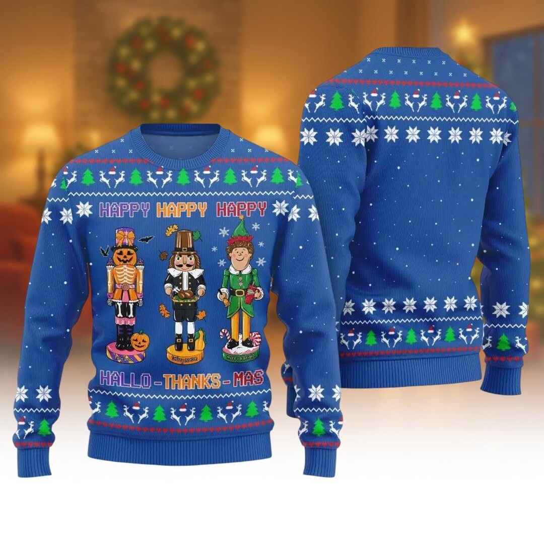 Suéter navideño feo de Cascanueces, regalo navideño, sudadera navideña ...