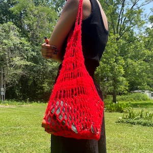 Gehäkelte Netz Sommer Markttasche
