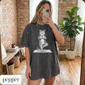 Namaste Shirt, Yoga lover gift shirt, Yoga Shirt Gift For Yogi, Funny Cat Yoga Pose Tee, Comfort Colors\u00ae 1717, Cat Lover product logo