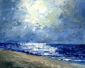 Giclee Fine Art Print Stormy Seascape by Bobbi Doyle-Maher