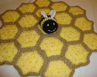 Bumble Bee Lovey Baby Blanket Blankie Snugglie